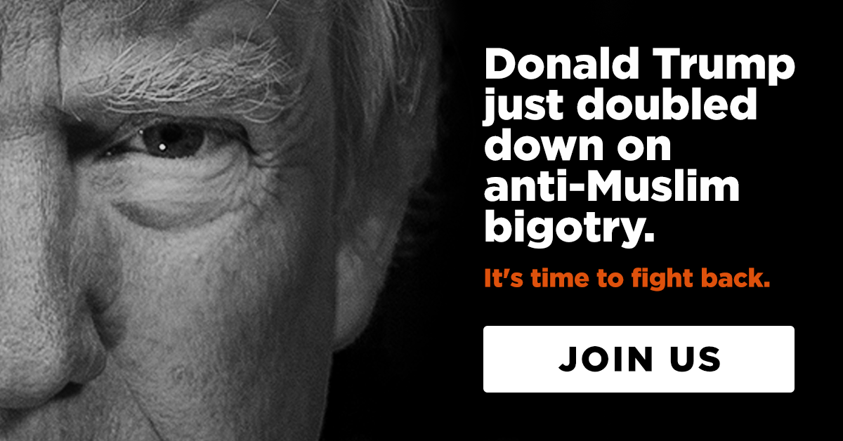 Donald Trump just doubled down on anti-Muslim bigotry. It's time to fight back. Join us.