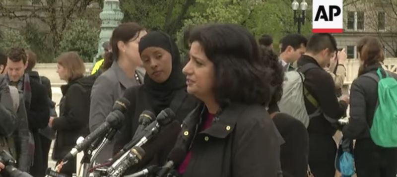 Farhana Khera and Neal Katyal Speak on Muslim Ban Outside of Supreme Court
